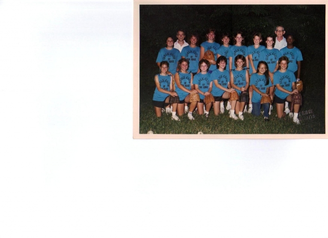 Girls Club Softball, almost all from the class of 1989!