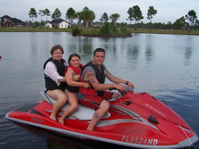 Michael Smith, taking my step-mom and oldest daughter jet skiing in Panama City, Florida