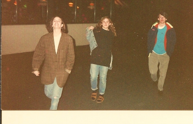 Jen Brown, Christy Watkins and Tom Jenkins, 1989
